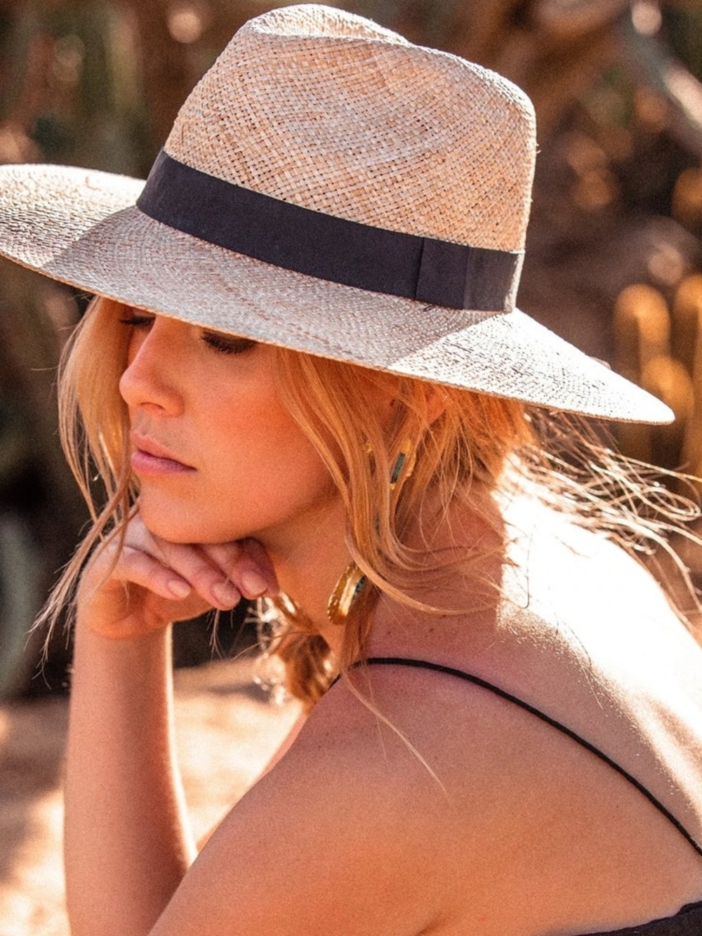 Ace of Something Natural Straw Fedora with Black Band